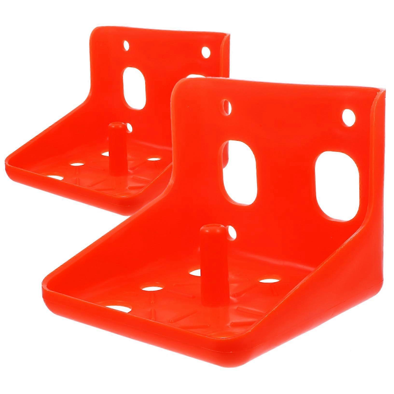 2 Pack Livestock Salt Block Holder Trays with AntiSkid Base for Cattle Sheep Horse Feeding