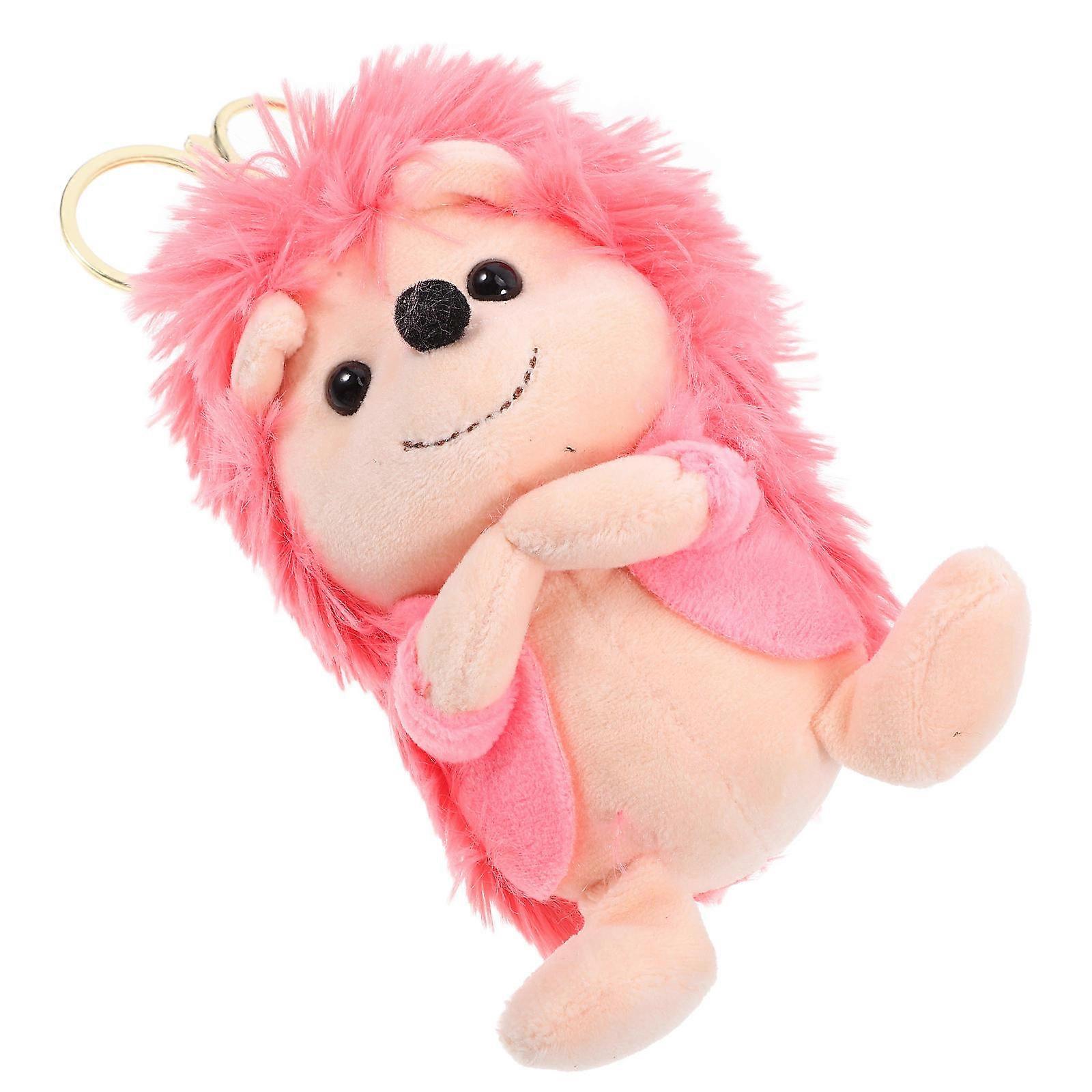 Hedgehog Plush Pendant for Key Use Soft Hanging Keychain Ornament