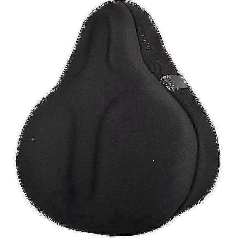 Soft Padded Bike Saddle Cover for Comfortable Exercise - Large Wide Cushion