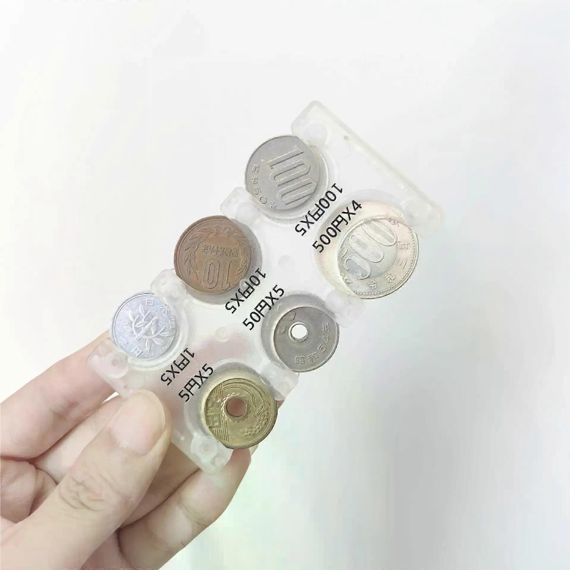 Mini Portable Coin Organizer, Portable Plastic Coin Holder