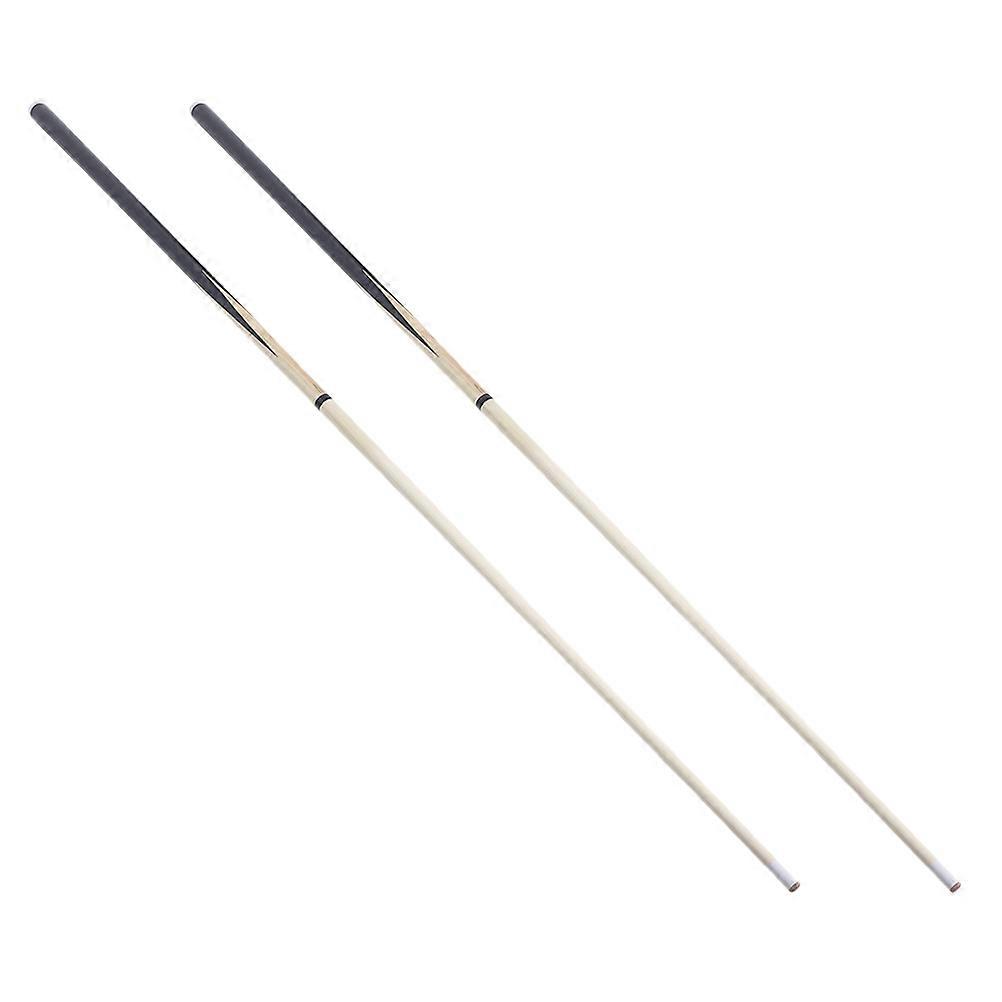 Light Yellow Wood Pool Cue Billiard Cue Stick for Playing 2Pcs Pack