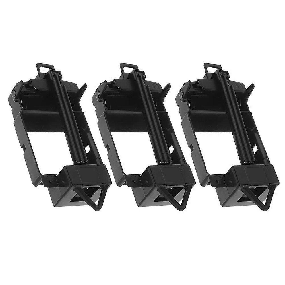 Clock Pendulum Drive Unit Replacement Drive Units 3Pcs Plastic Black