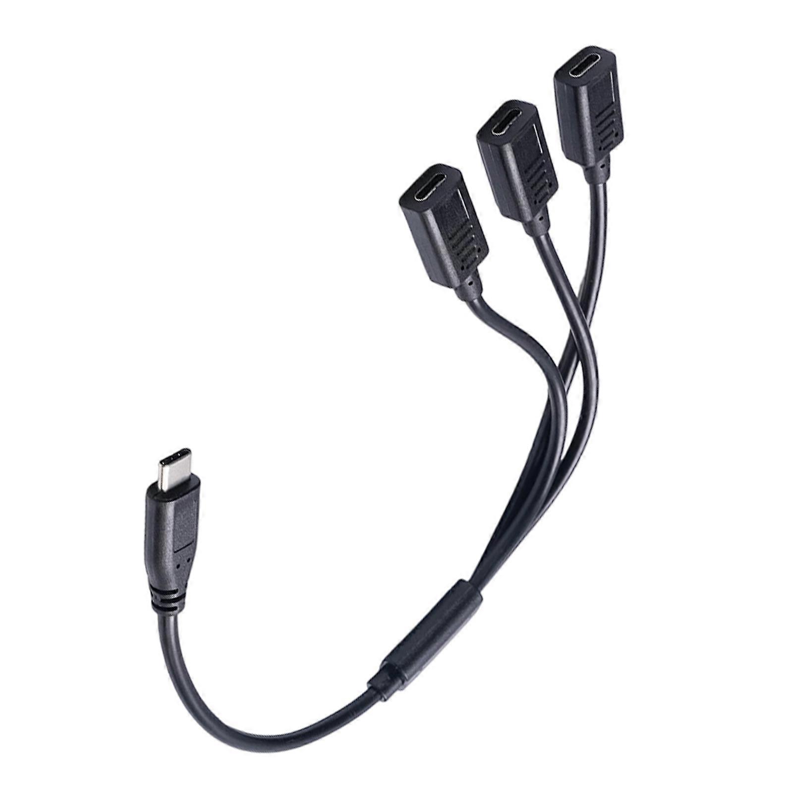 USB C Splitter Adapter for Simultaneous Charging and Data Sync Across Phones Laptops and External Batteries Multicolor