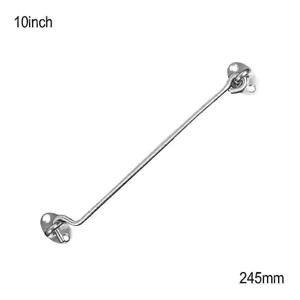 1pc Stainless Steel Windproof Cabin Door Gate Window Hook Eye Latch Lock Catch