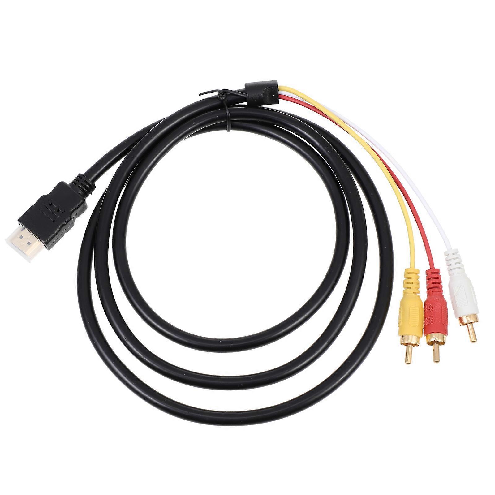 Video Adapter Cable Video to Connecting Cable for Home Use 5Pcs