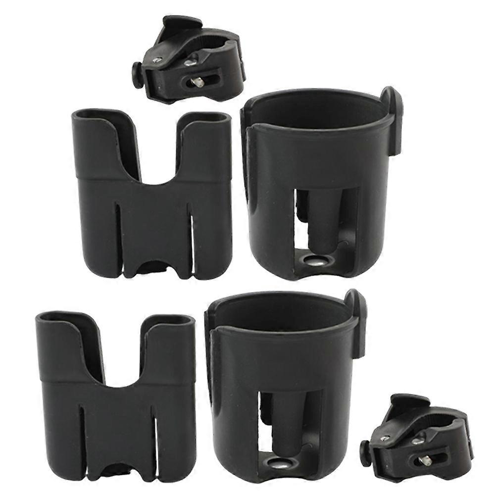 Universal Pram Cup Holder for 2Pcs Stroller Bottle Organizer