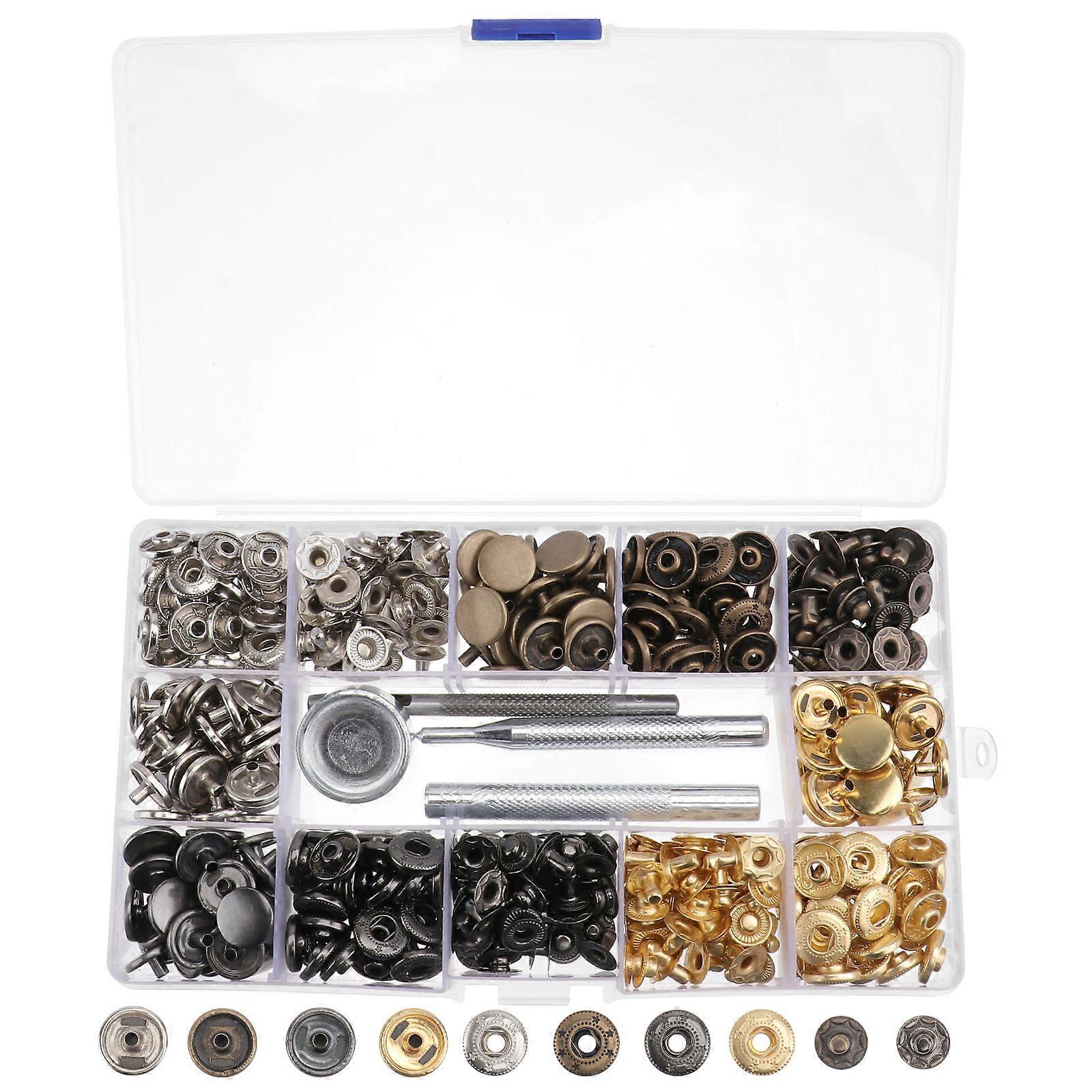 Bag Button Decor Alloy Set for DIY Clothes Button Accessories 1Set
