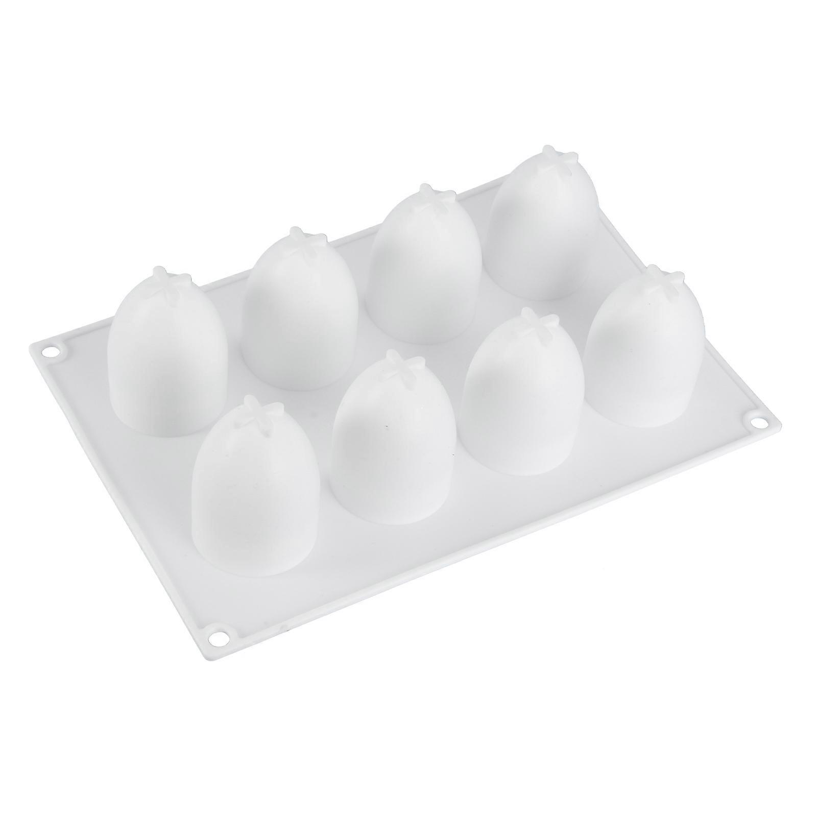 Egg Shape Cake Mold for Baking Use with 8 Lattices Silicone Tool