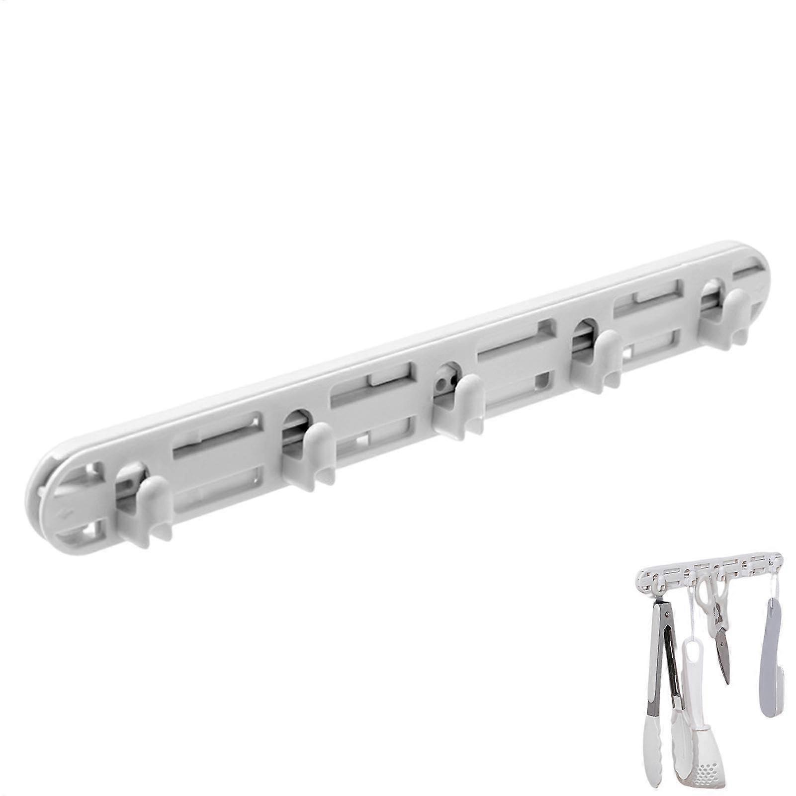 Sliding Rail Hooks PullOut Closet Hanger with Retractable Detachable Design for MultiItem Storage