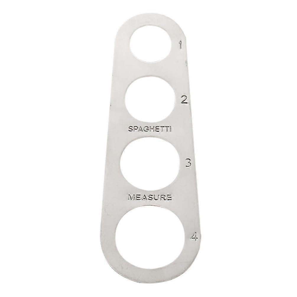 Stainless Steel Spaghetti Measuring Tool with 4 Holes for Precise Pasta Portion Control Kitchen Use
