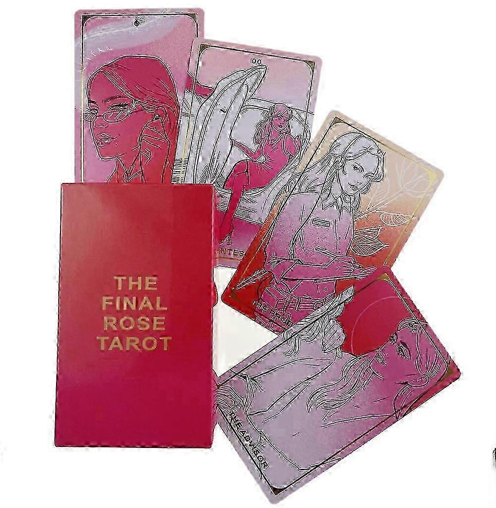 Final Rose Tarot - Elegant Romance, 12x7cm Divination Deck 2025
