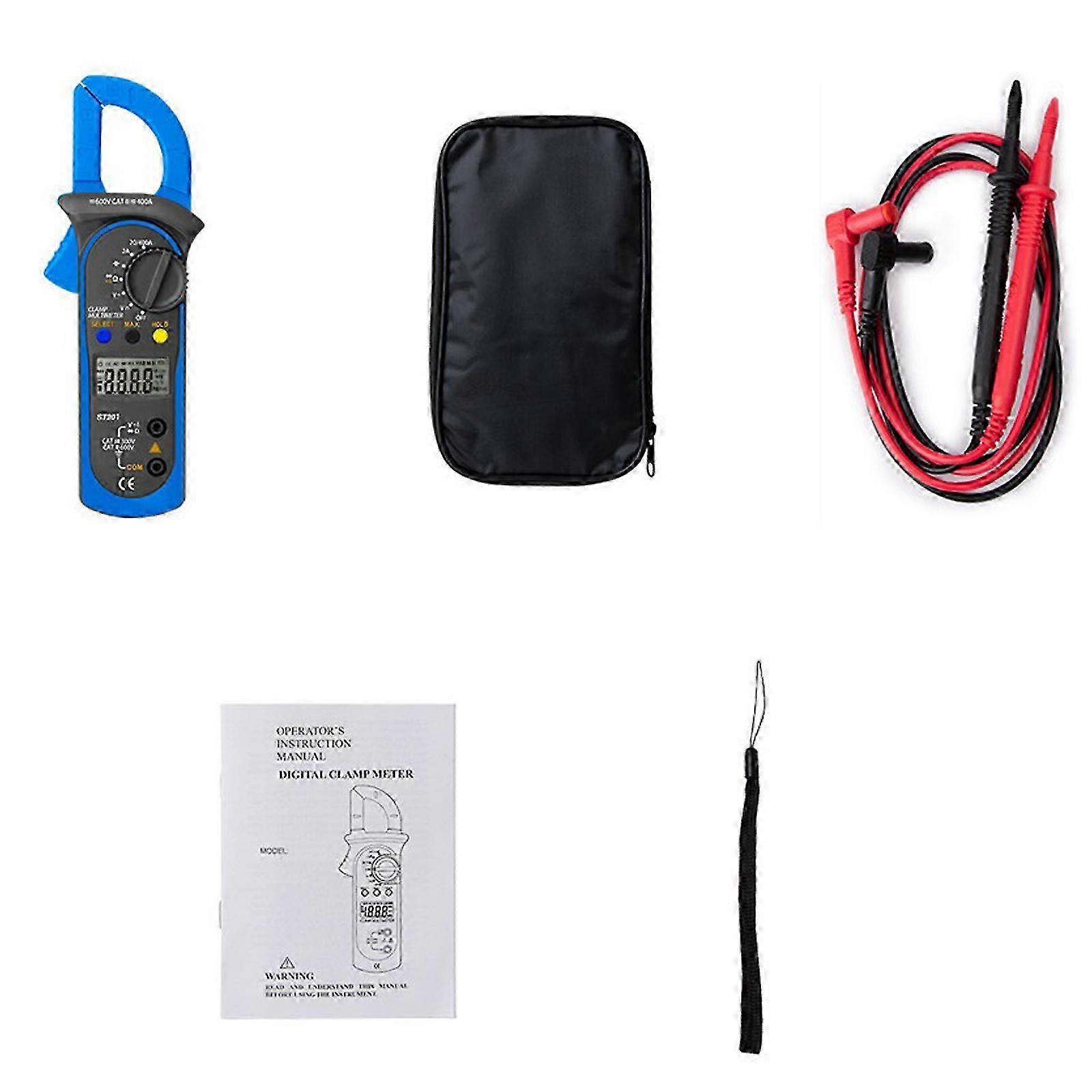 2026 Auto Range Digital Clamp Multimeter, AC/DC Volt Ohm Amp Meter