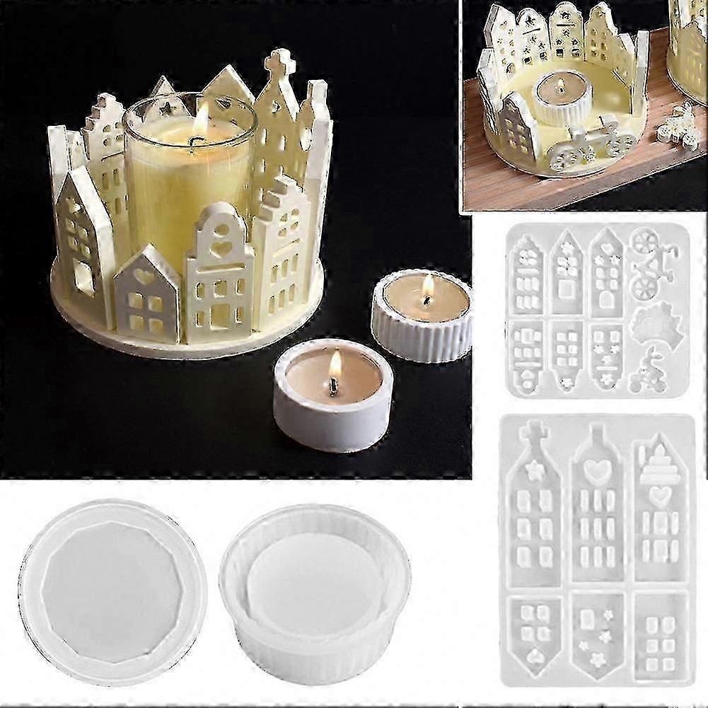 Mini Easter Rabbit and House Silicone Casting Molds for Crafting Projects