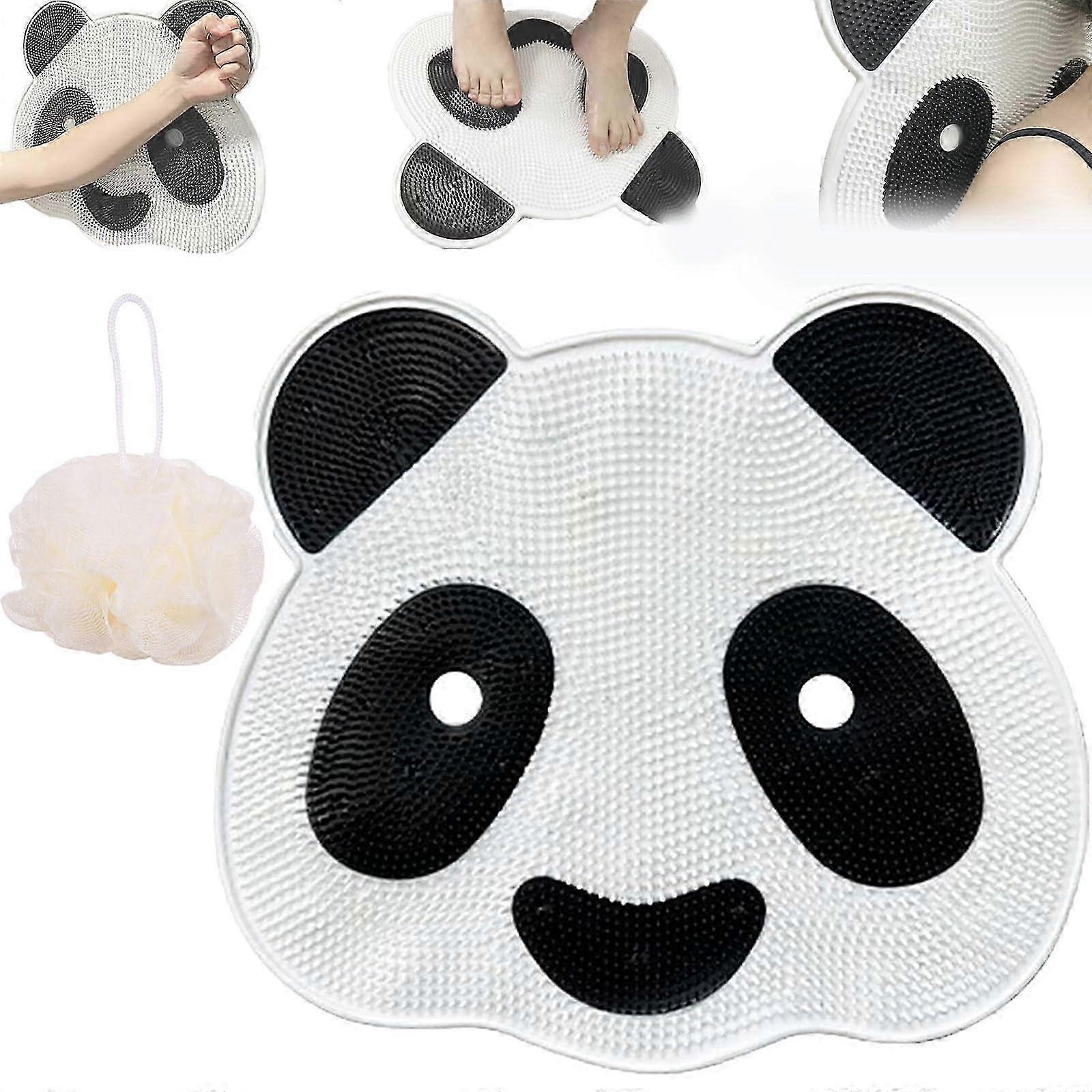 26-27 Panda - Shaped Back Cleansing Brush for Fun and Function