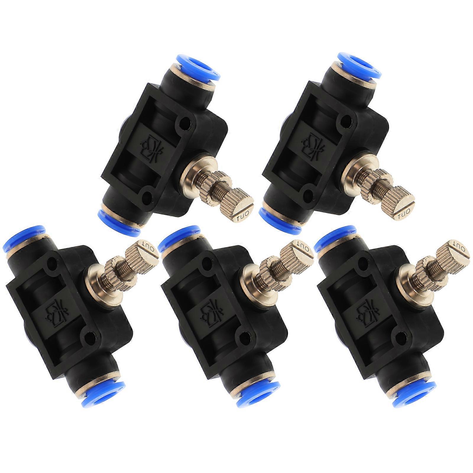 Jietou Tube Inline Flow Control for Pneumatic Connector 5Pcs