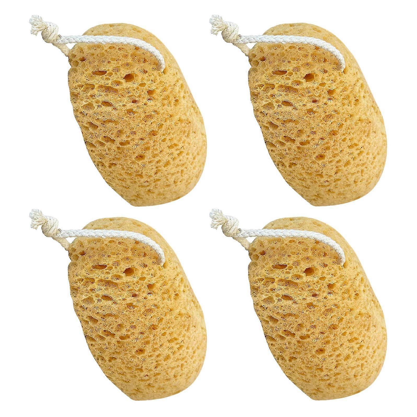 Honeycomb Bath Sponge Shower Scrubber for Exfoliating and Cleansing with QuickDry Hanging Loop