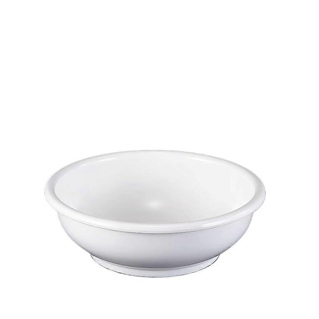 Large White Ceramic Soup Bowl for Kitchen, Elegant Noodle Basin for Versatile Dining Use