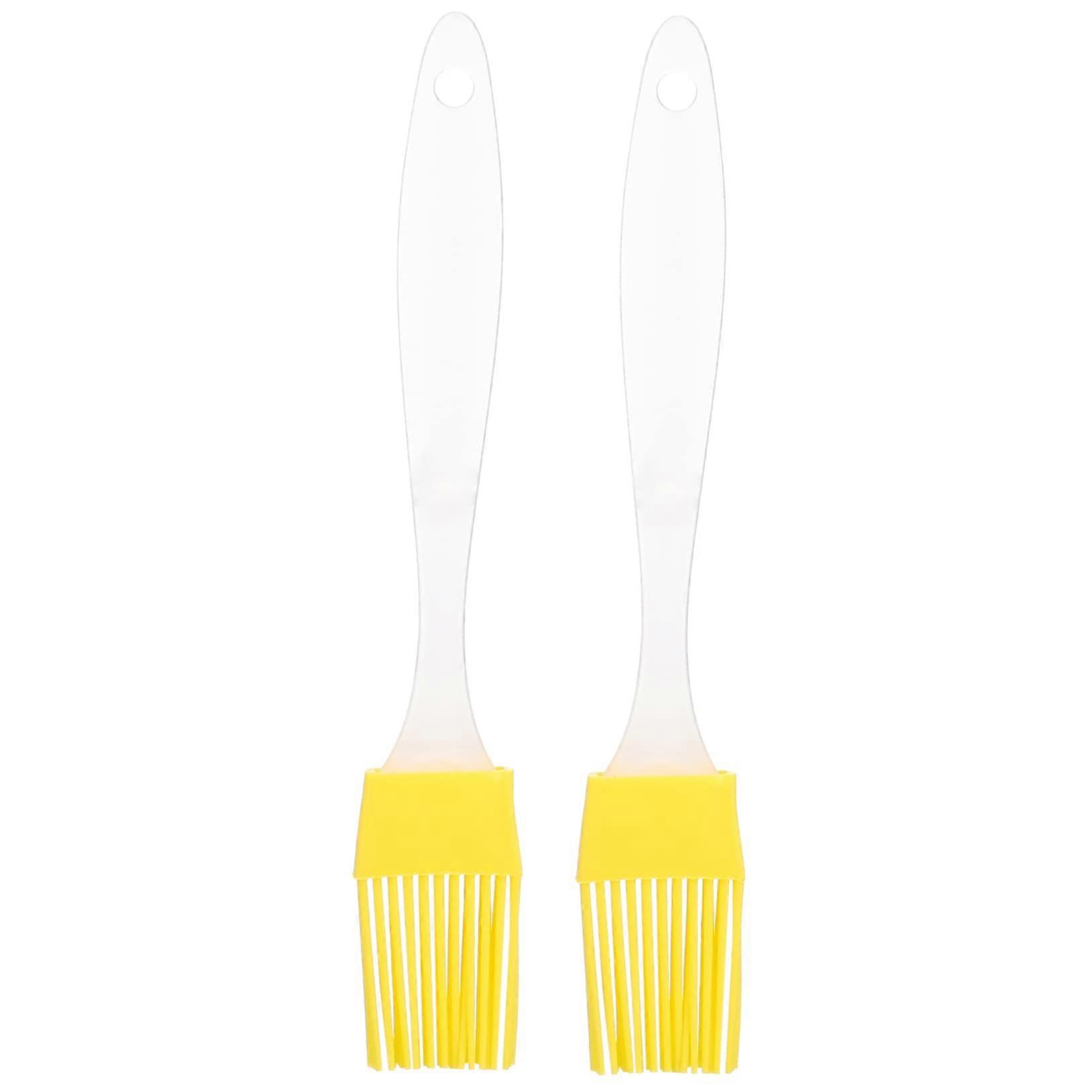 2Pack Heat Resistant Silicone Basting Brush Set for Baking BBQ and Cooking
