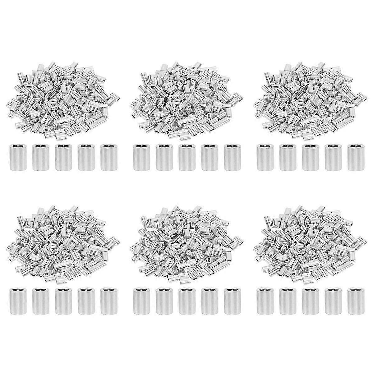 200PCS 1/16 Inch Cable Ferrule Set Aluminum Alloy Loop Sleeve