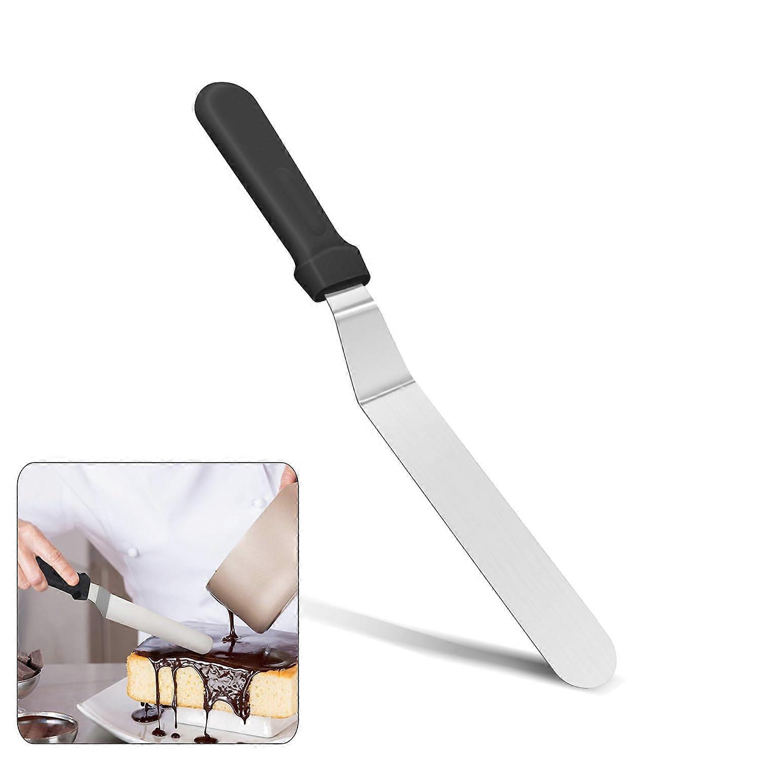 6 Inch Offset Icing Spatula with Ergonomic NonSlip Grip for Cake Decorating and Baking