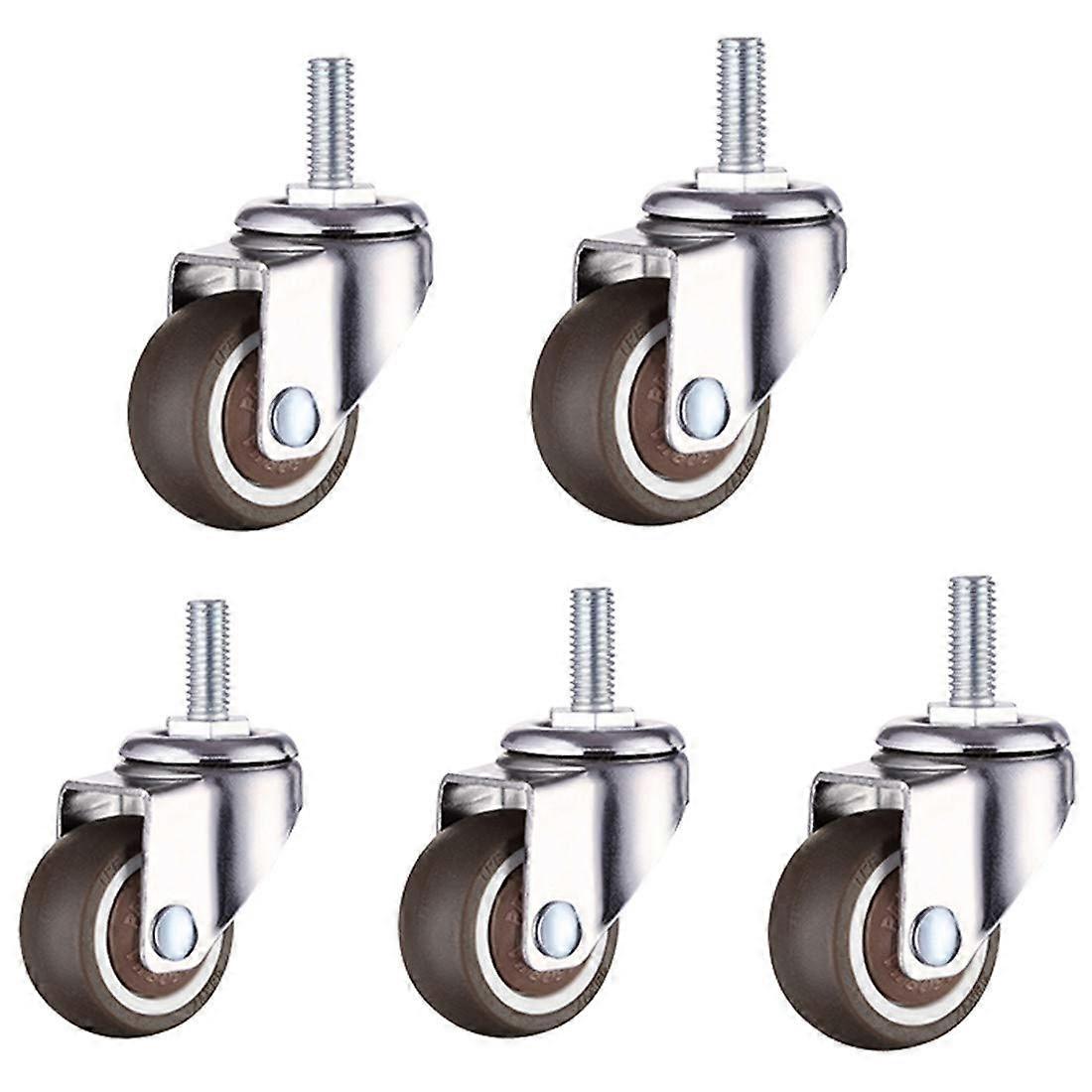 Replacement Caster Wheels M10 Threaded Stem Silent Smooth Swivel Heavy Duty Office Chair Set