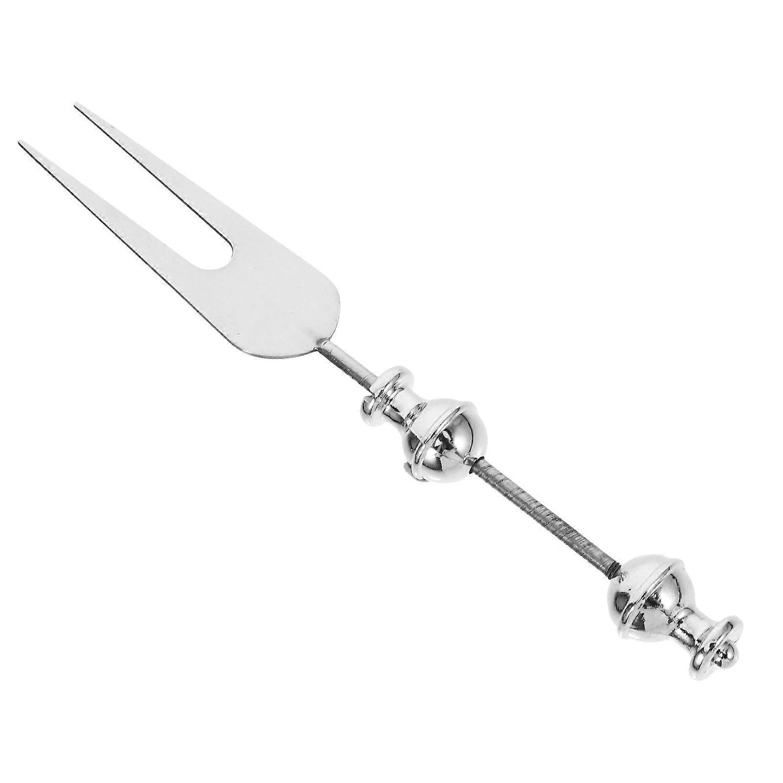 Beadable Fork Stainless Steel Fork DIY Beadable Fruit Fork Household Tableware