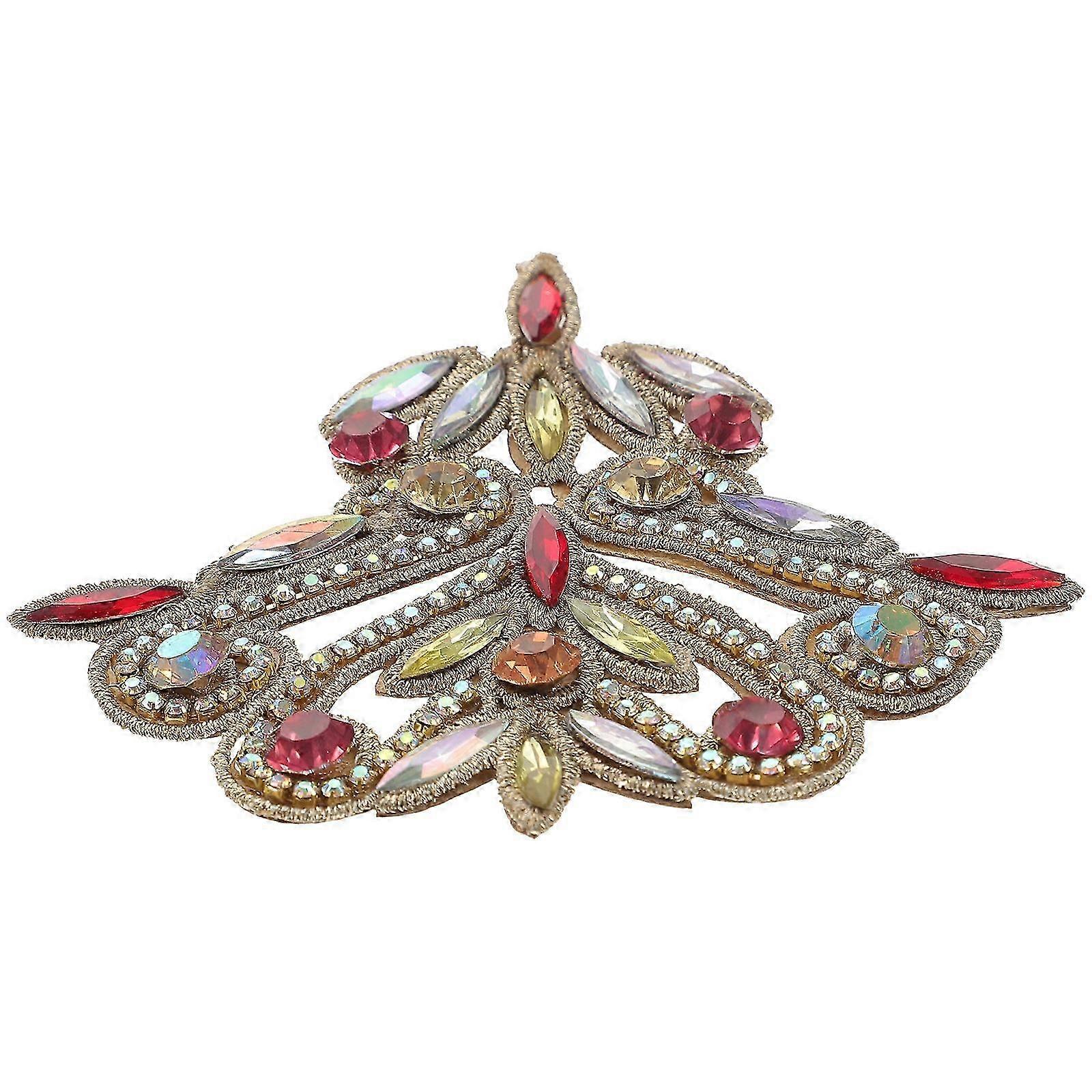 Rhinestone Patch Applique for DIY Use with Hot Melt Adhesive