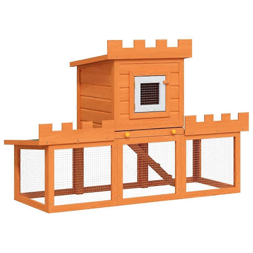 vidaXL Konijnenhok enkel groot