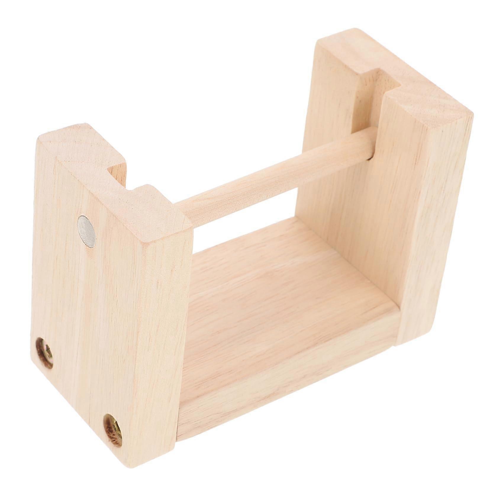 Beech Wood Rotating Thread Rack and Yarn Holder for Sewing, Embroidery, Macrame and Weaving