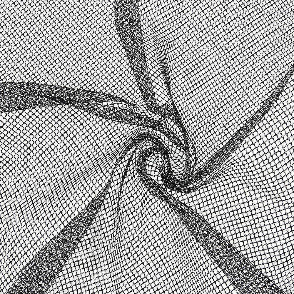 Polyester Mesh Cloth Black 61 inch(155cm)