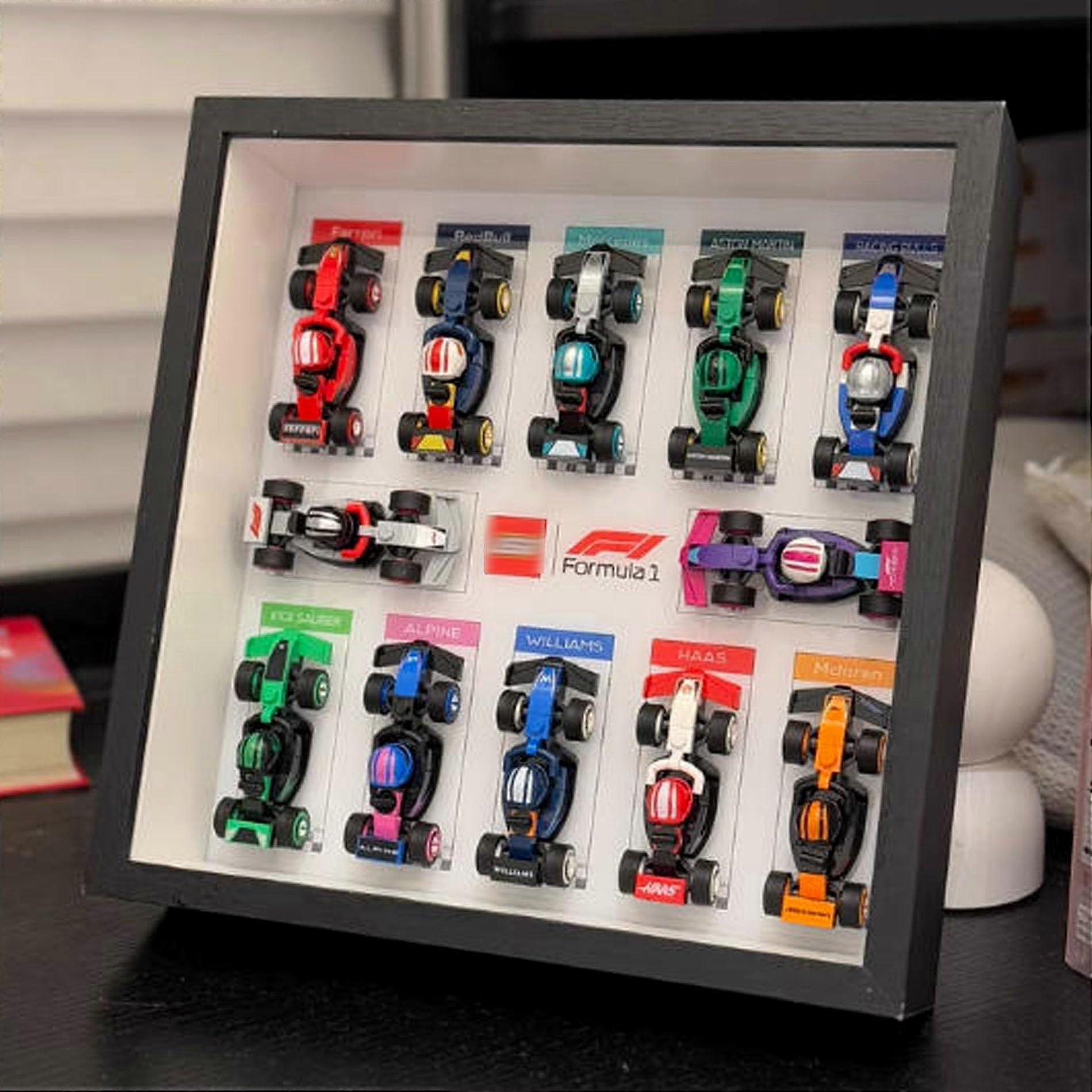 Display Frame for  71049 F1 Racing Car, Acrylic Wall Mount Stand with Secure Fit Backdrop