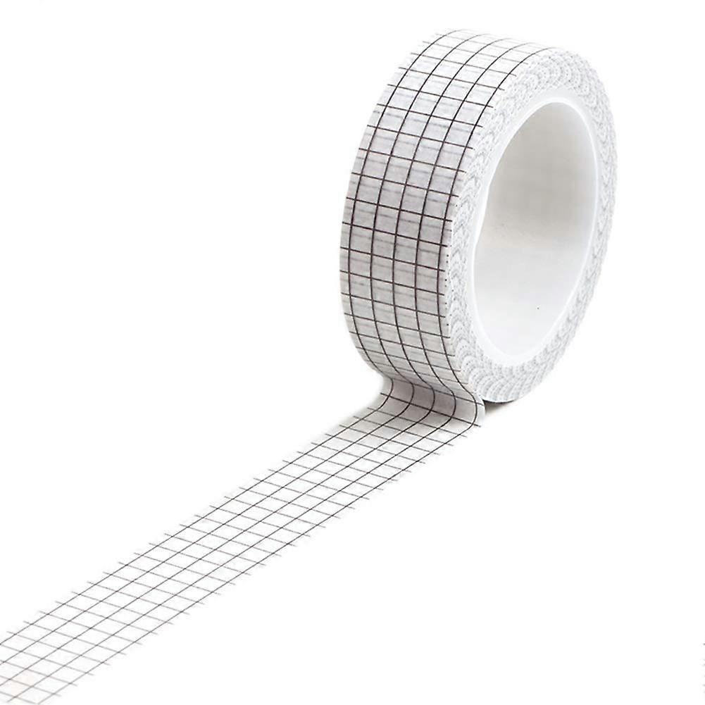 Grid Washi Tape 10m with Grid Pattern Alignment, Repositionable for Planner, Scrapbooking, Crafts