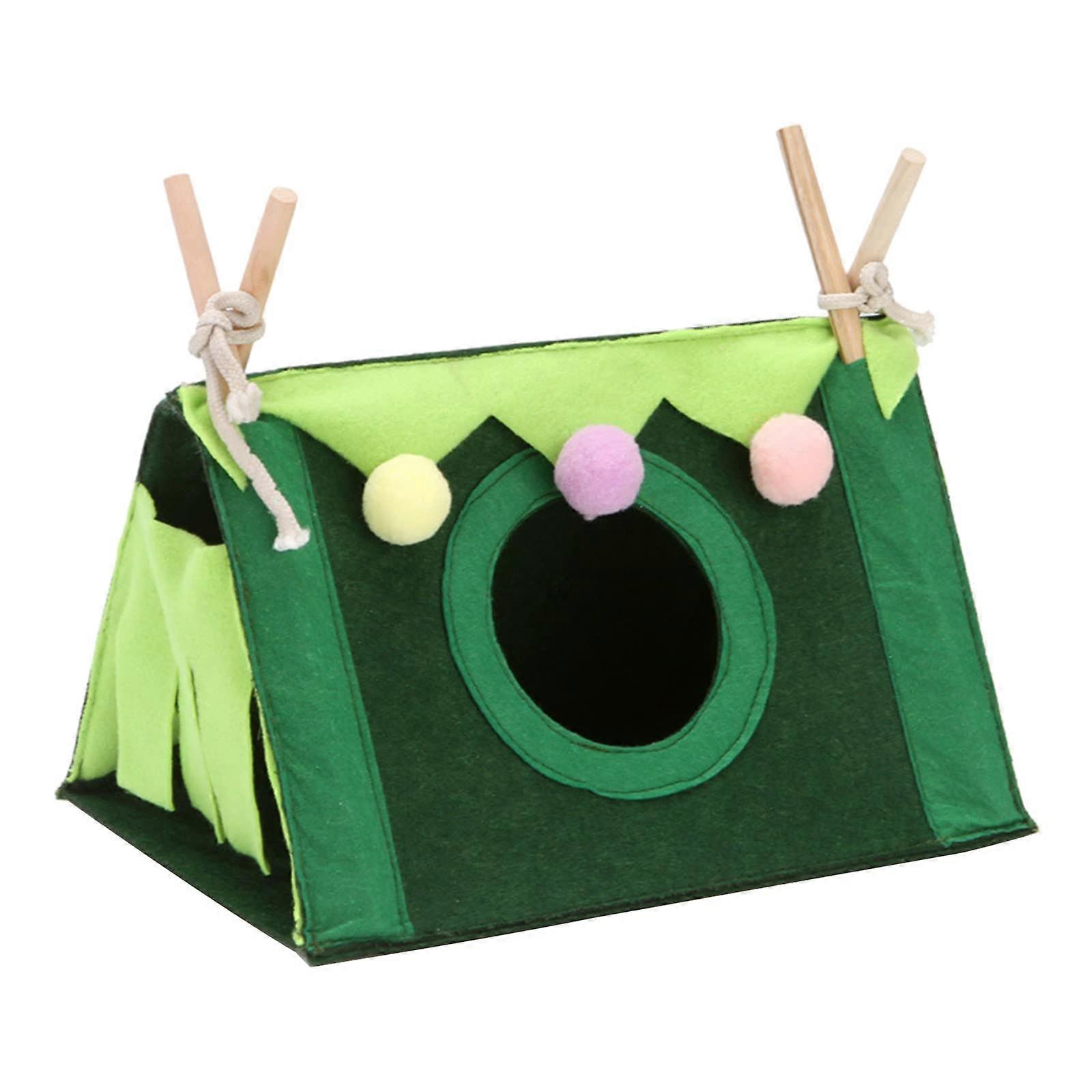 Small Animal Tent with Soft Flannel Interior, Foldable Design and Easy Installation for Hamsters