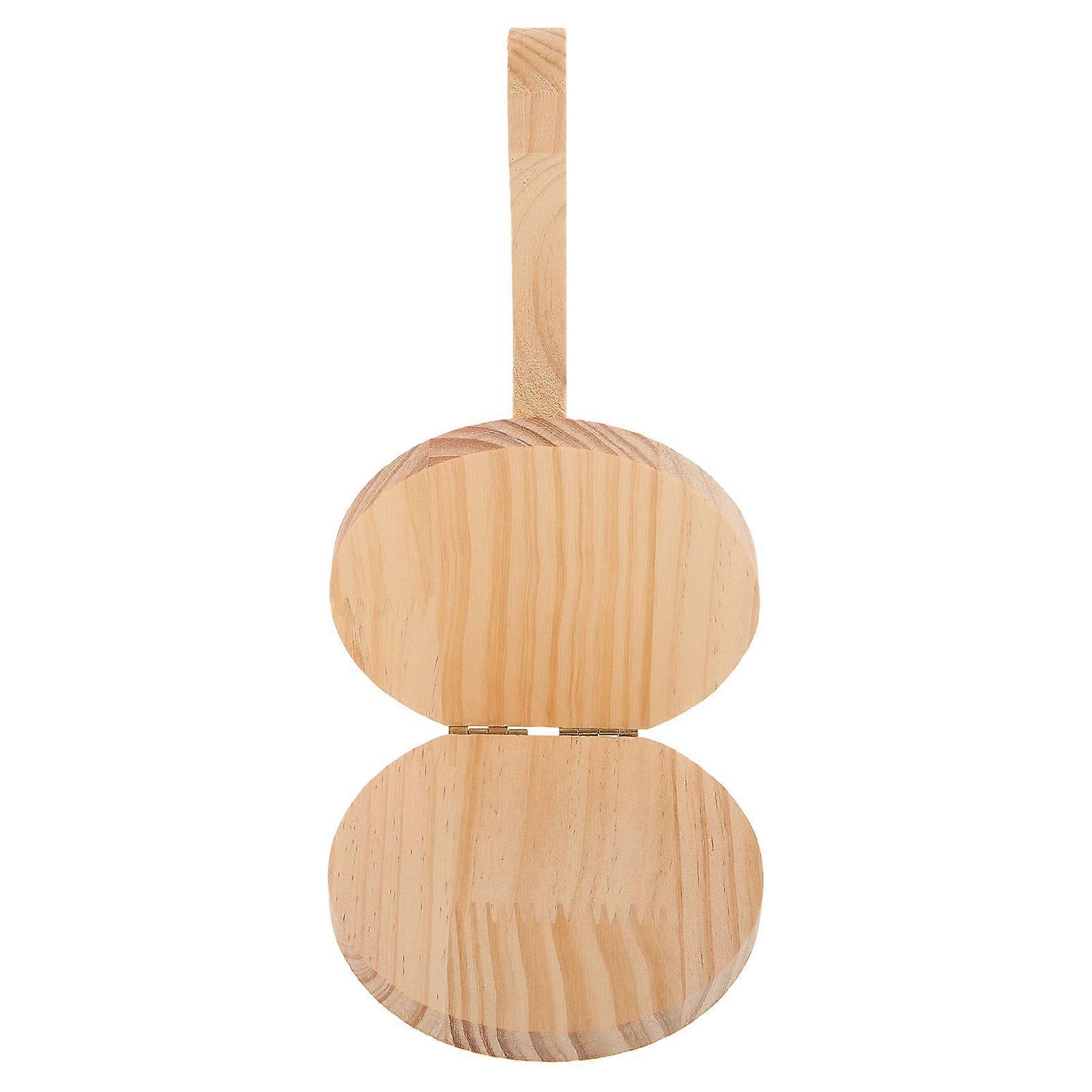 Solid Wood Dumpling Skin Press Compact Dumpling Presser Fried Dumpling Making Professionals Ivory 21.00X12.50X6.00CM 1Pack