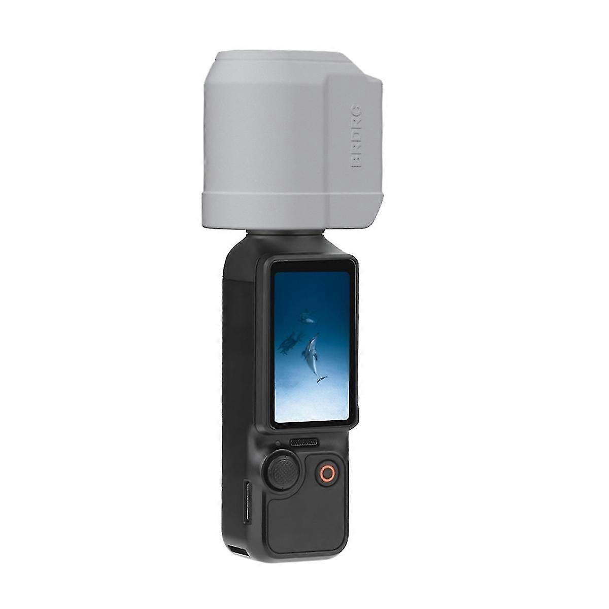 Lens Cap Cover for 3 Gimbal Camera Lens Protective Shell Fixed Scratch-Proof Frame Gray