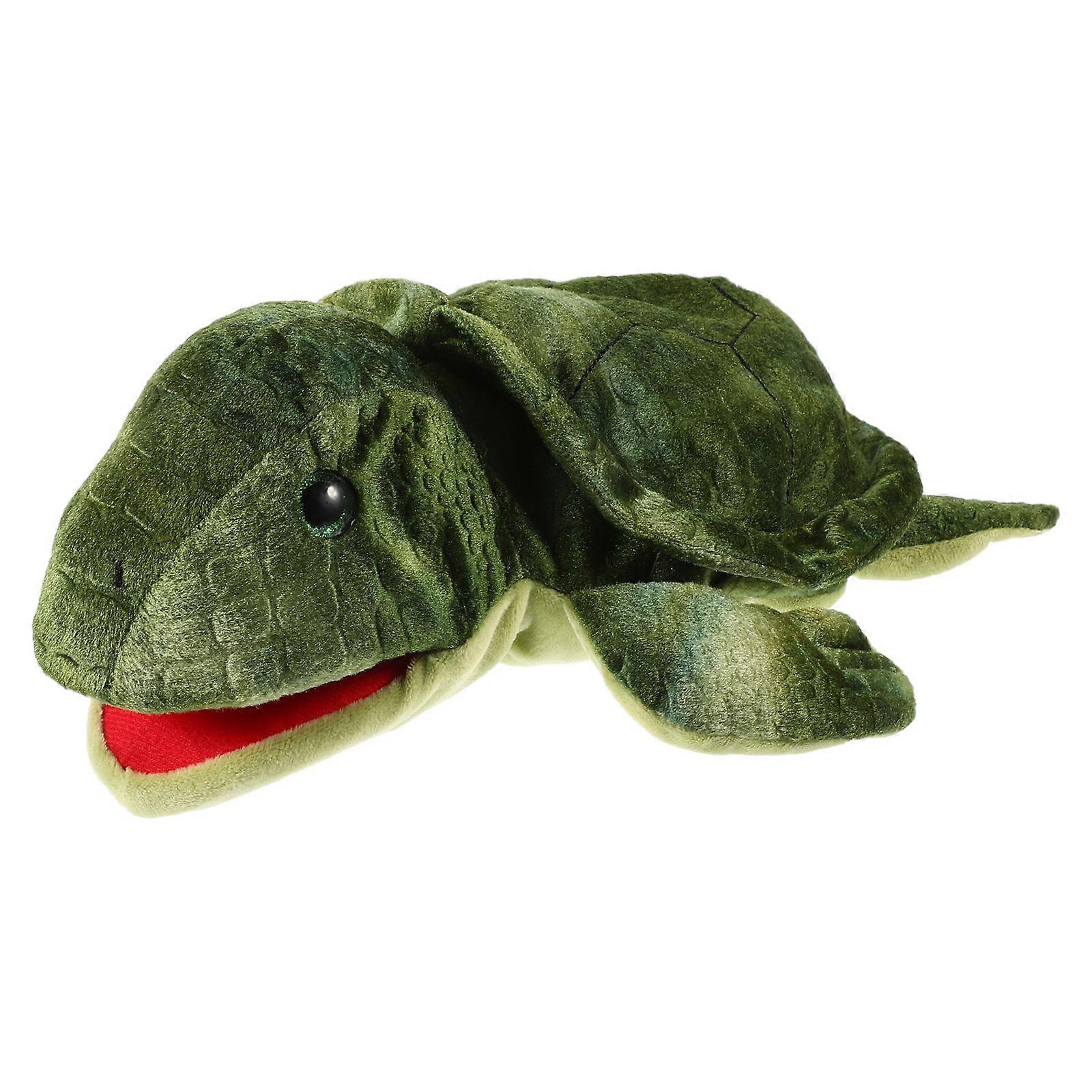 Stuffed Interactive Toy Adorable Turtle Puppet Plaything Story Telling Hand Puppet