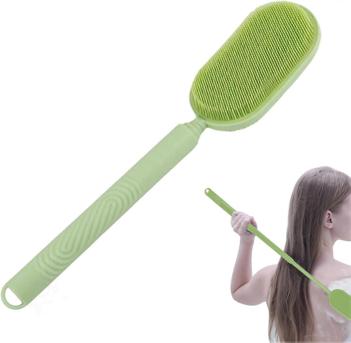 Back Shower Brush, Long Extendable Silicone Handle