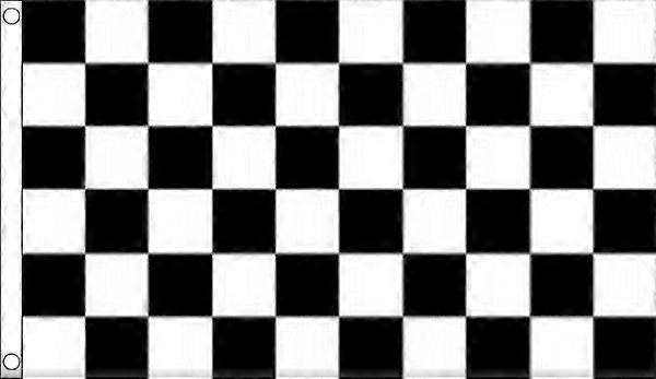 Chequered Flags Black/White Q0033