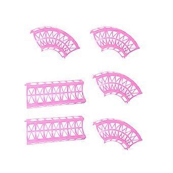 6Pcs Lustige Haustier Hamster Training Laufsteg Interaktive Roller Ball Bahn Sport Spielen Spielzeug (Rosa)