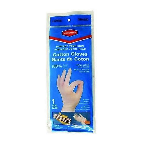 Mansfield Cotton Gloves Large, 1 Count