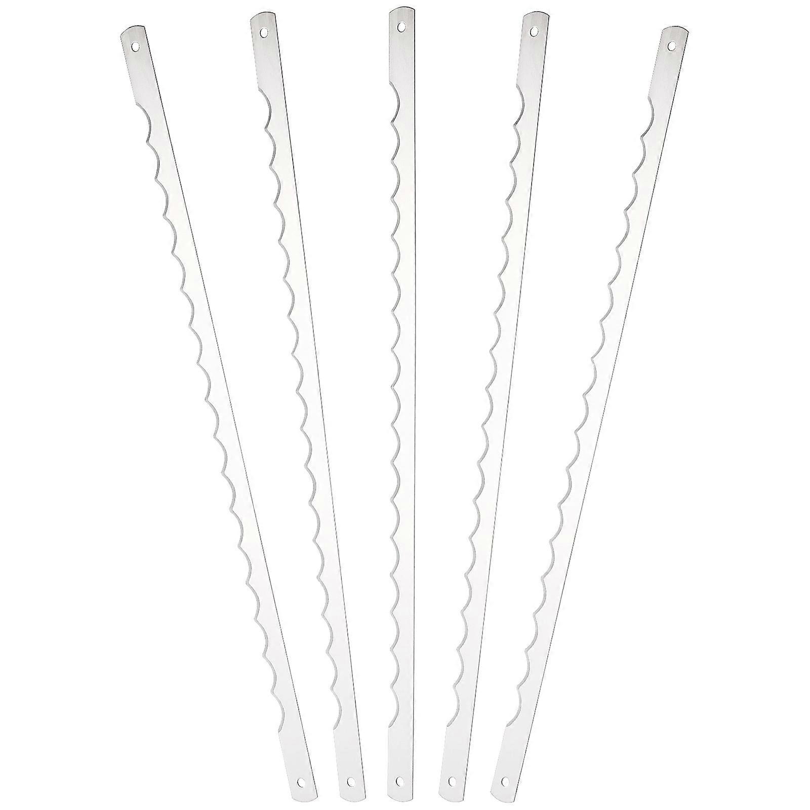5pcs Toast Machine Serrated Blades Breadmaker Replacement Slicing Blades