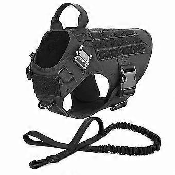 Zestaw kamizelki i smyczy taktycznej do treningu dużych psów – XL Outdoor Pet Harness Gear