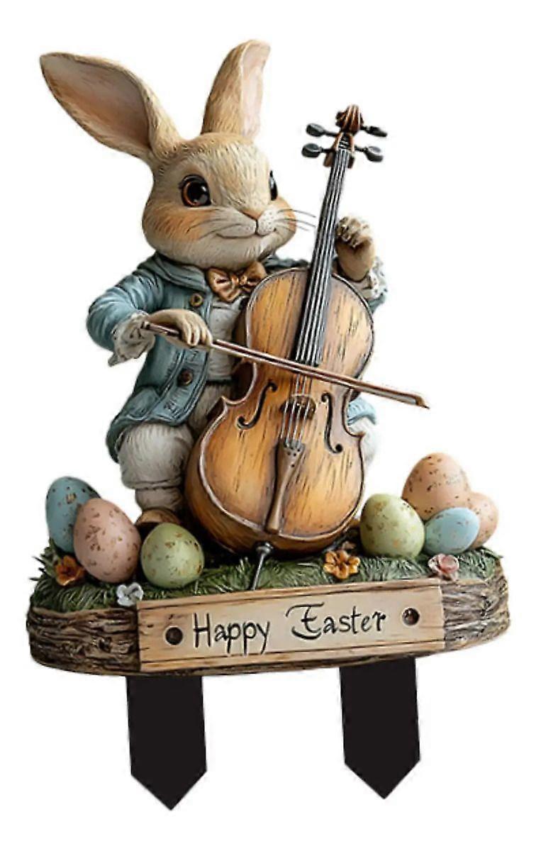 Easter Bunny Stake Ornament, Waterproof