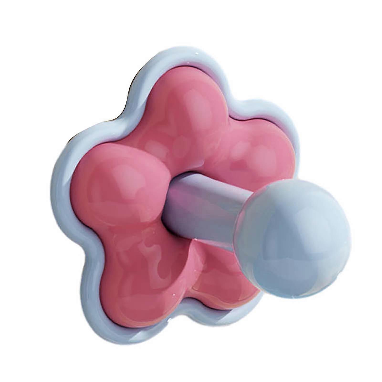 Hook with Flower Shape Adhesive Hook Anti-Falling Ball Head Design Ordered Storage Hook for Bathroom Kitchen