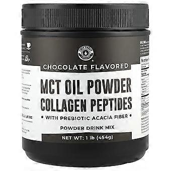Left Coast Performance, MCT-oljepulver, kollagenpeptider med prebiotisk akaciafiber, choklad, 1 l