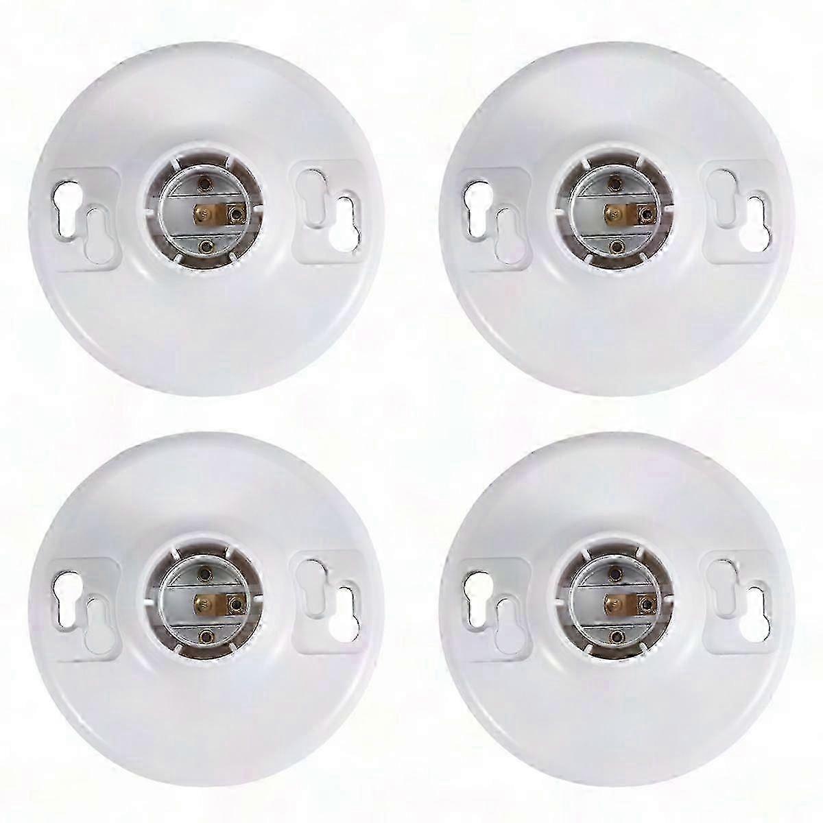 4 Pcs 660W 250V E26 Medium Base Keyless Lampholder Ceiling Light Socket Phenolic