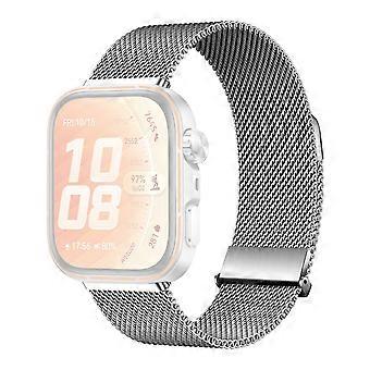 Milanesisk klokkerem kompatibel med Huawei Watch Fit 5 Pro / 4 Pro / 5 / 4 / 3 Magnetisk rustfritt stål nettingrem