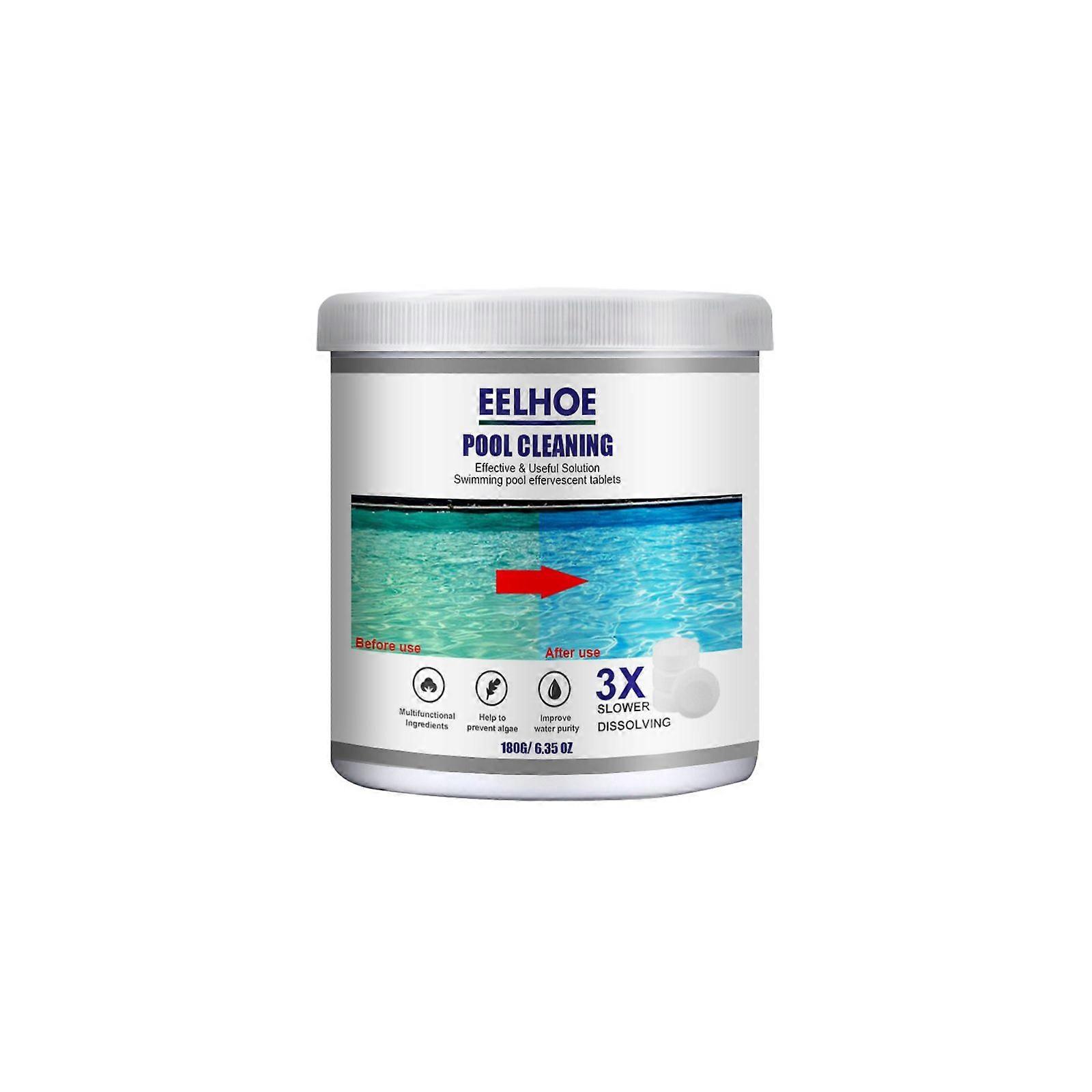 Multi-Purpose Pool Cleaner Tablets, Water Purifying Effervescent