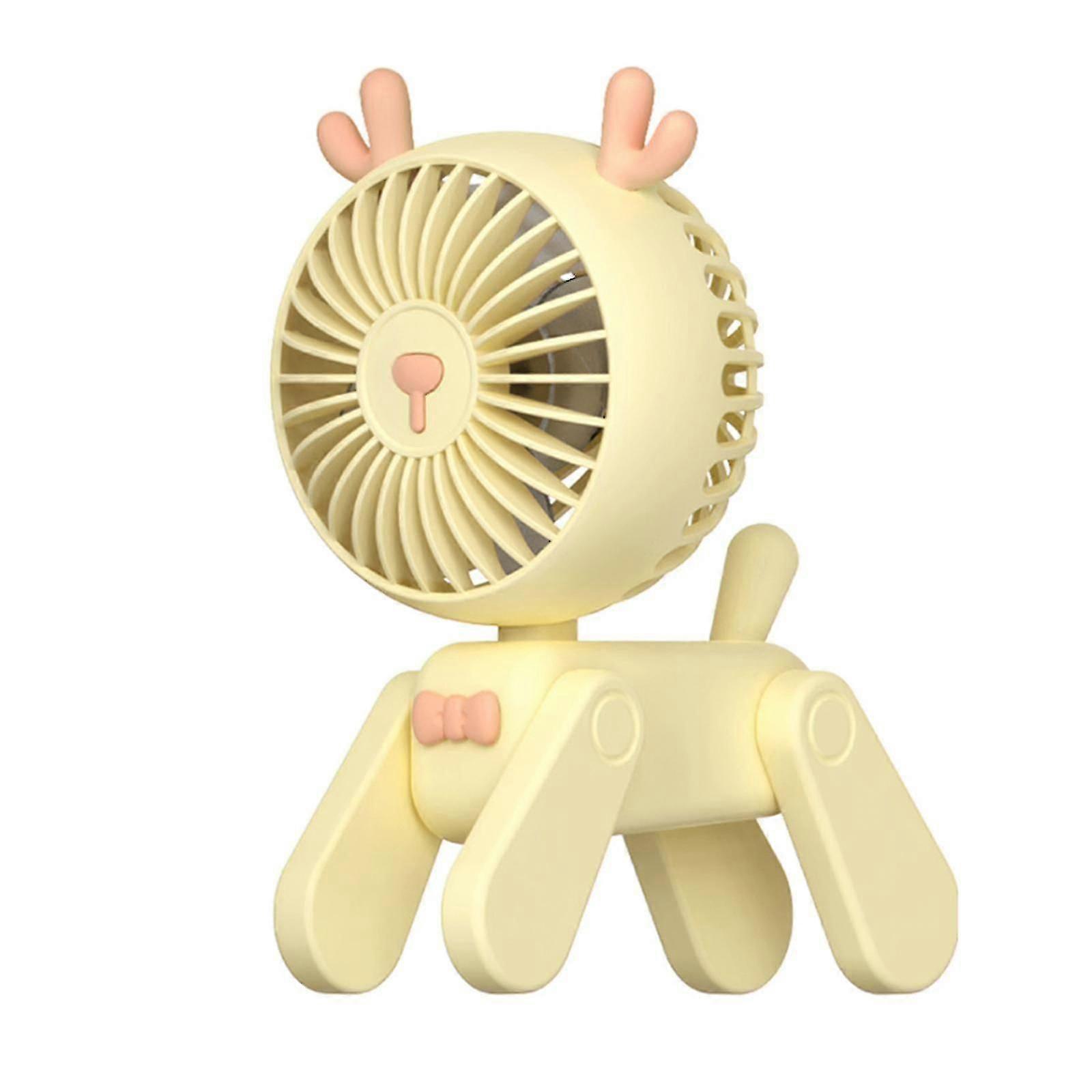Mini Portable Table Fan, 3-speed Adjustable, Rechargeable
