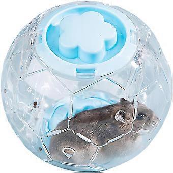 Hamsterball 13 cm – Robuster Laufball für Zwerghamster im Football-Design, sichere Metallschrauben für Kleintiere (13 cm)